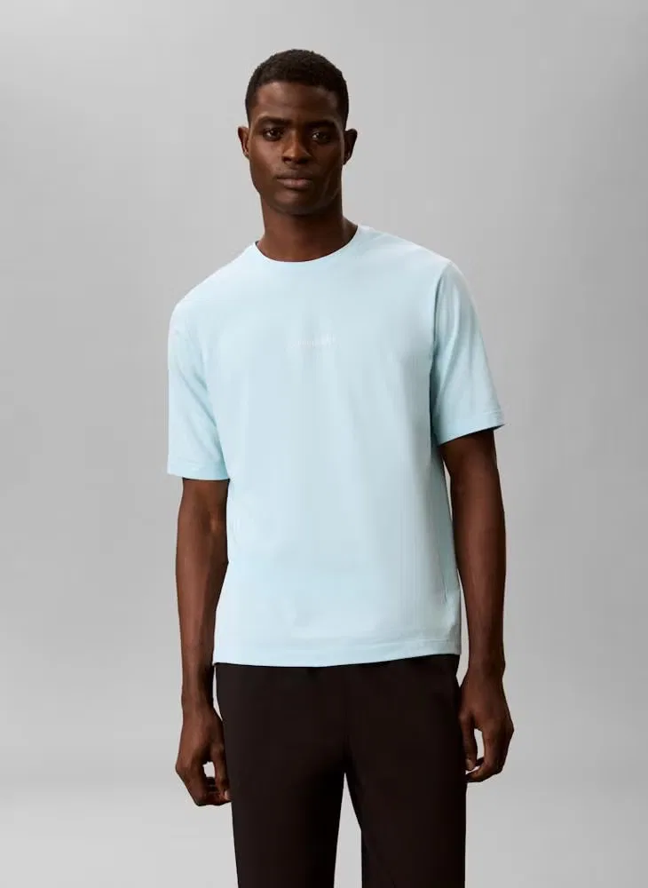 Футболка-туника с логотипом Calvin Klein, голубой
