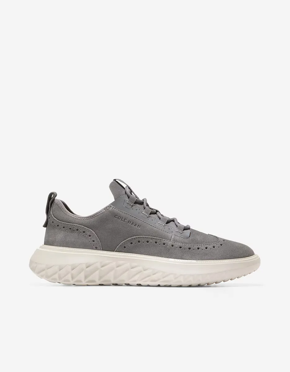 

Мужские кожаные кроссовки из кожи и серой замши Cole Haan, серый