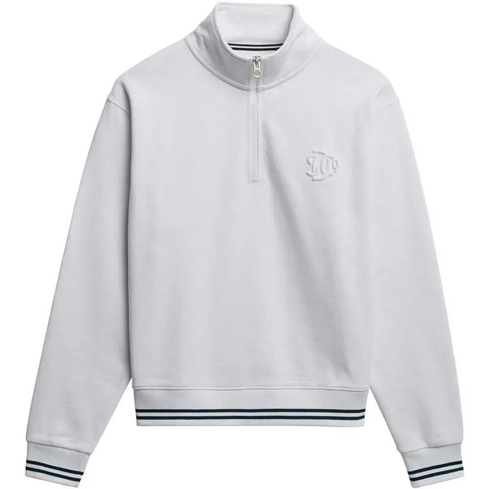 Свитер с молнией Country Club Embossed Superdry, белый — фото 3