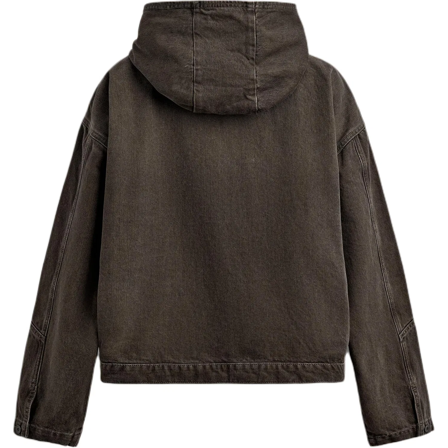 Детская джинсовая куртка с капюшоном Brown, ZARA, Brown — фото 3