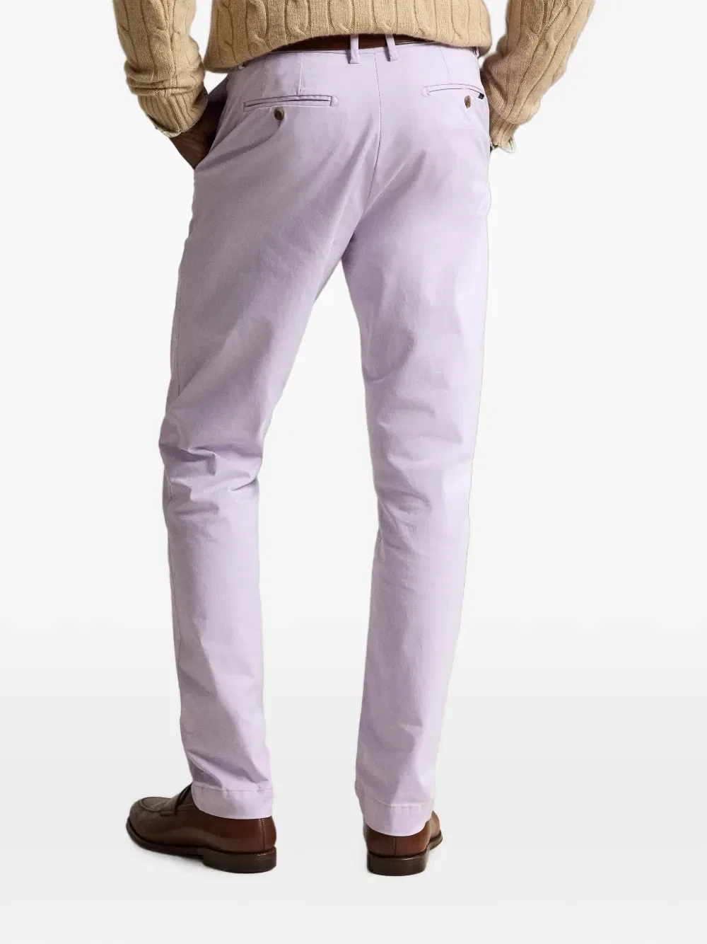 Зауженные атласные брюки Jarrett Polo Ralph Lauren, фиолетовый — фото 4