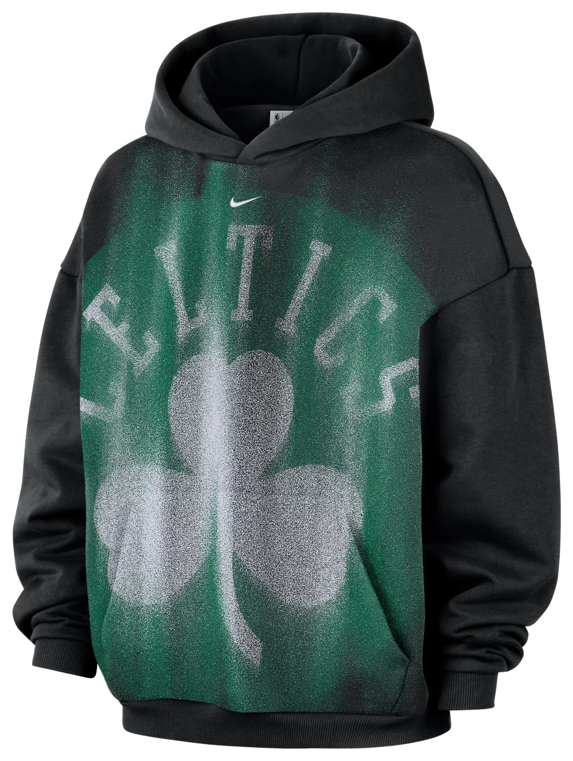 Мужское худи с технологией Therma-FIT Boston Celtics Basketball Icon Nike, черный/белый — фото 4