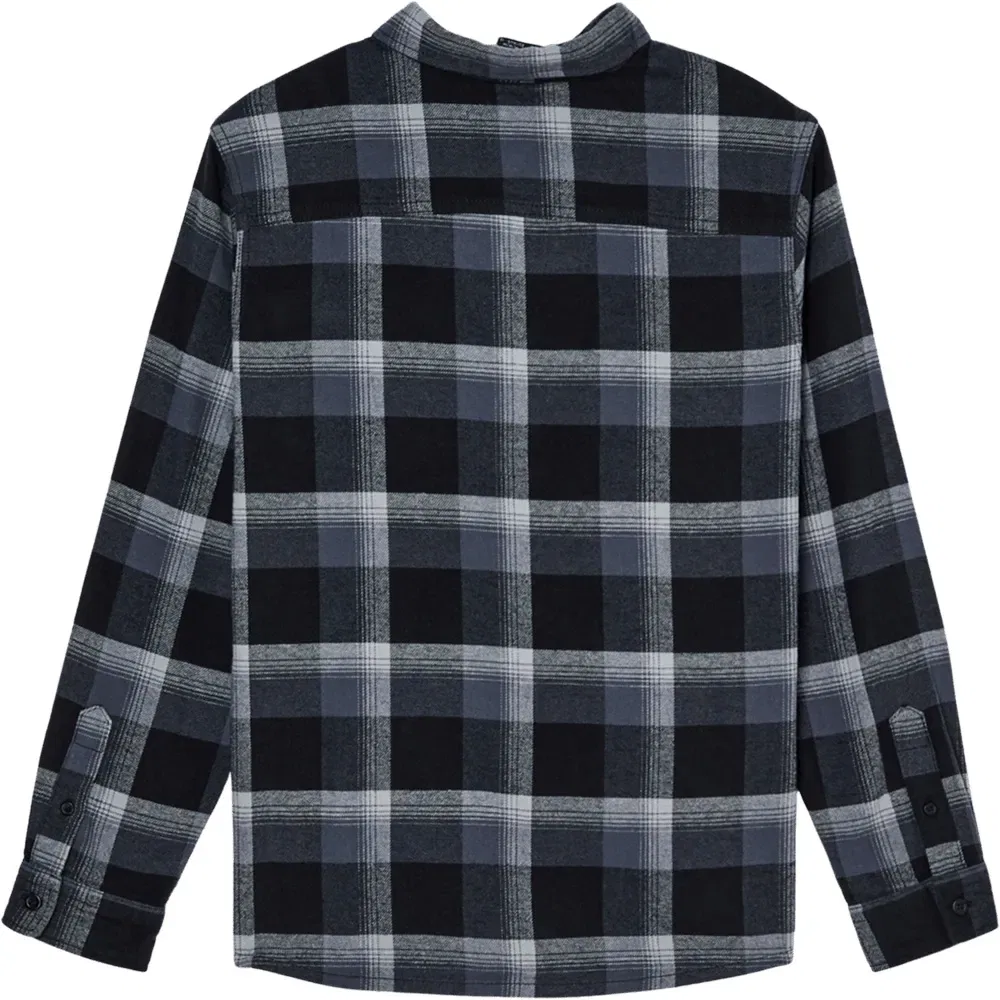 Детская рубашка с длинным рукавом Motherfly Plaid Quiksilver, Black — фото 2