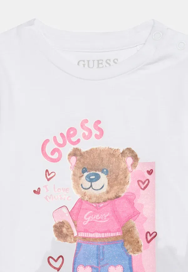 Топ с длинными рукавами Guess, белый — фото 4