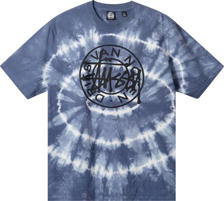 

Футболка Stussy x Dries Van Noten Tie Dye Tee 'Blue', синий