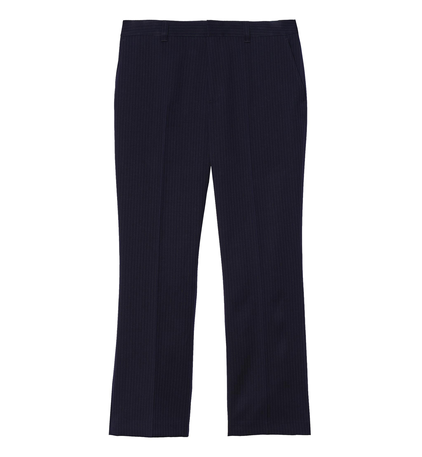 Брюки Zara Benito Antonio Collection Pinstriped Flare Fit Suit, темно-синий — фото 3