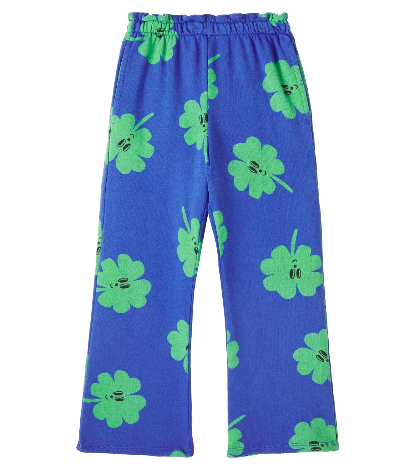 Спортивные штаны из хлопкового джерси Lucky Clover Bobo Choses, синий