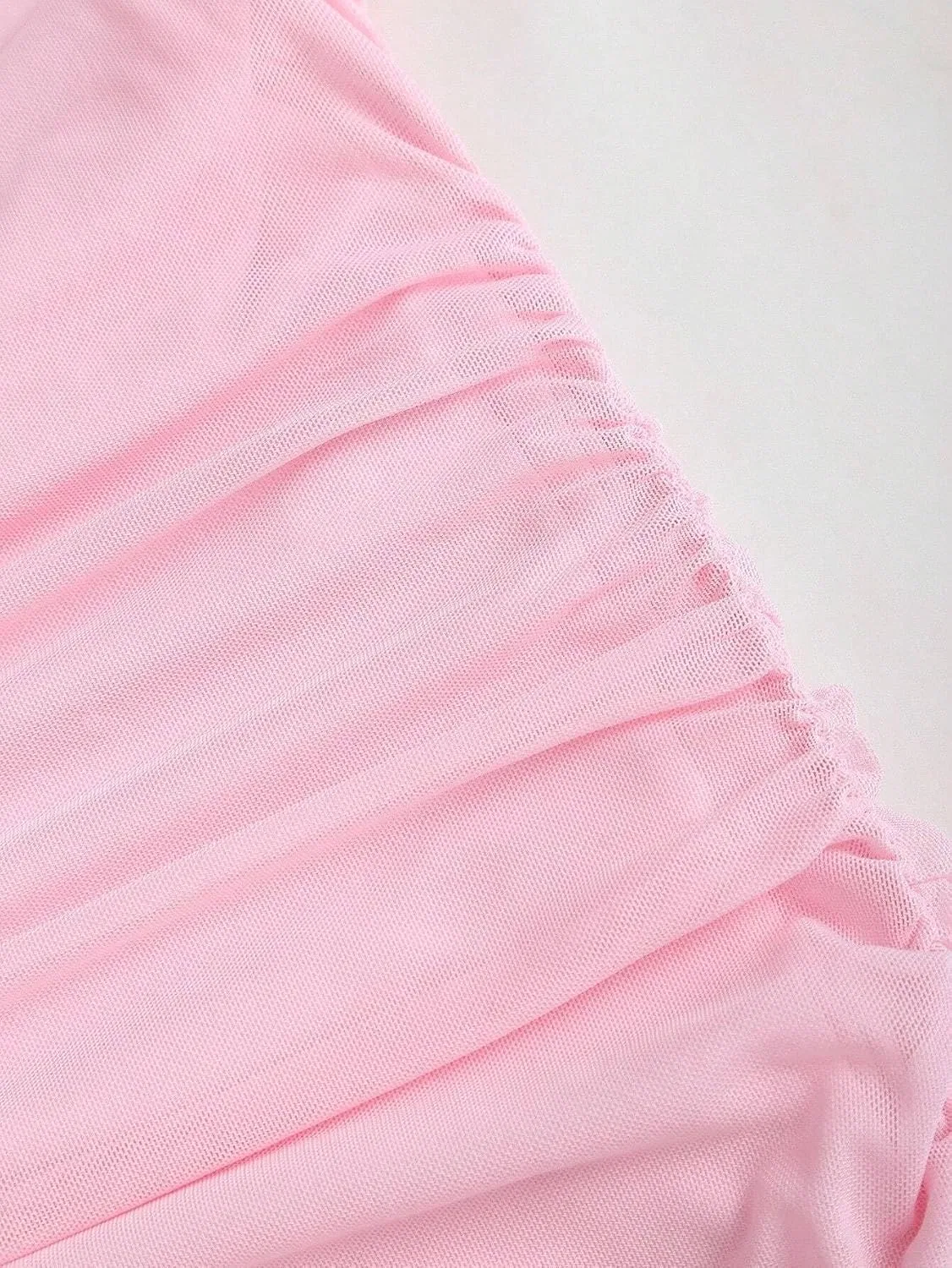 Женское облегающее мини-платье с открытой спиной и узлом Generic, Pink — фото 4