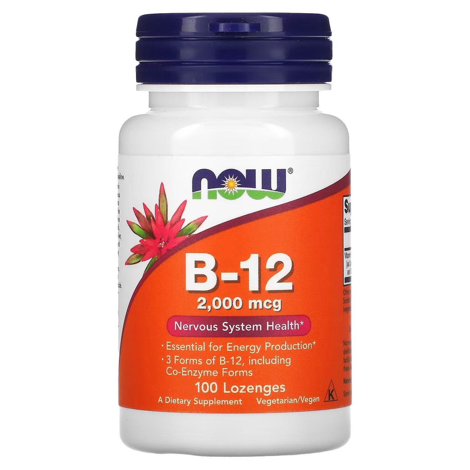 

Витамины B-12 NOW Foods, 100 леденцов
