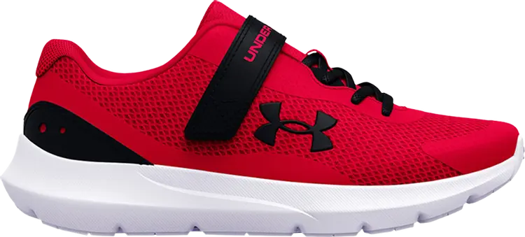 

Кроссовки Under Armour Surge 3 AC PS Red White, красный