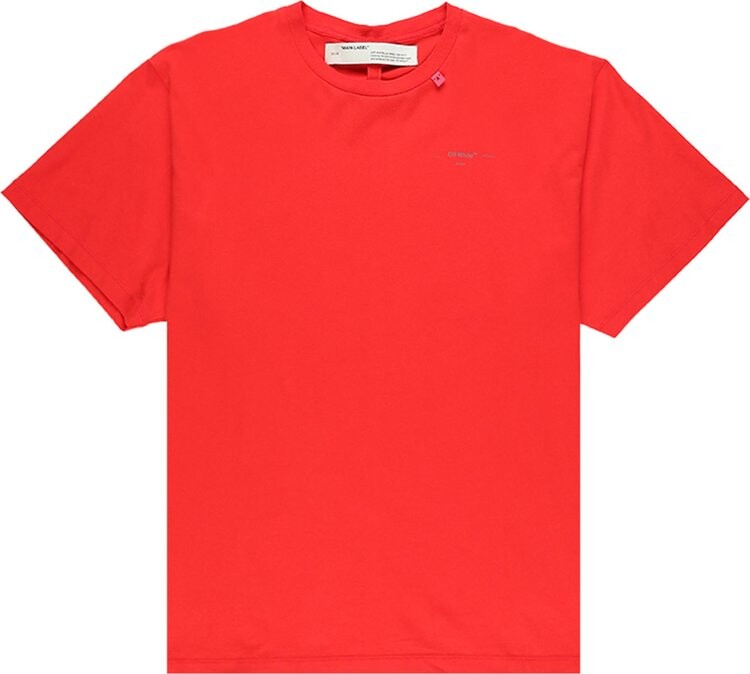 

Футболка Off-White Unfinished Oversize T-Shirt 'Red, красный