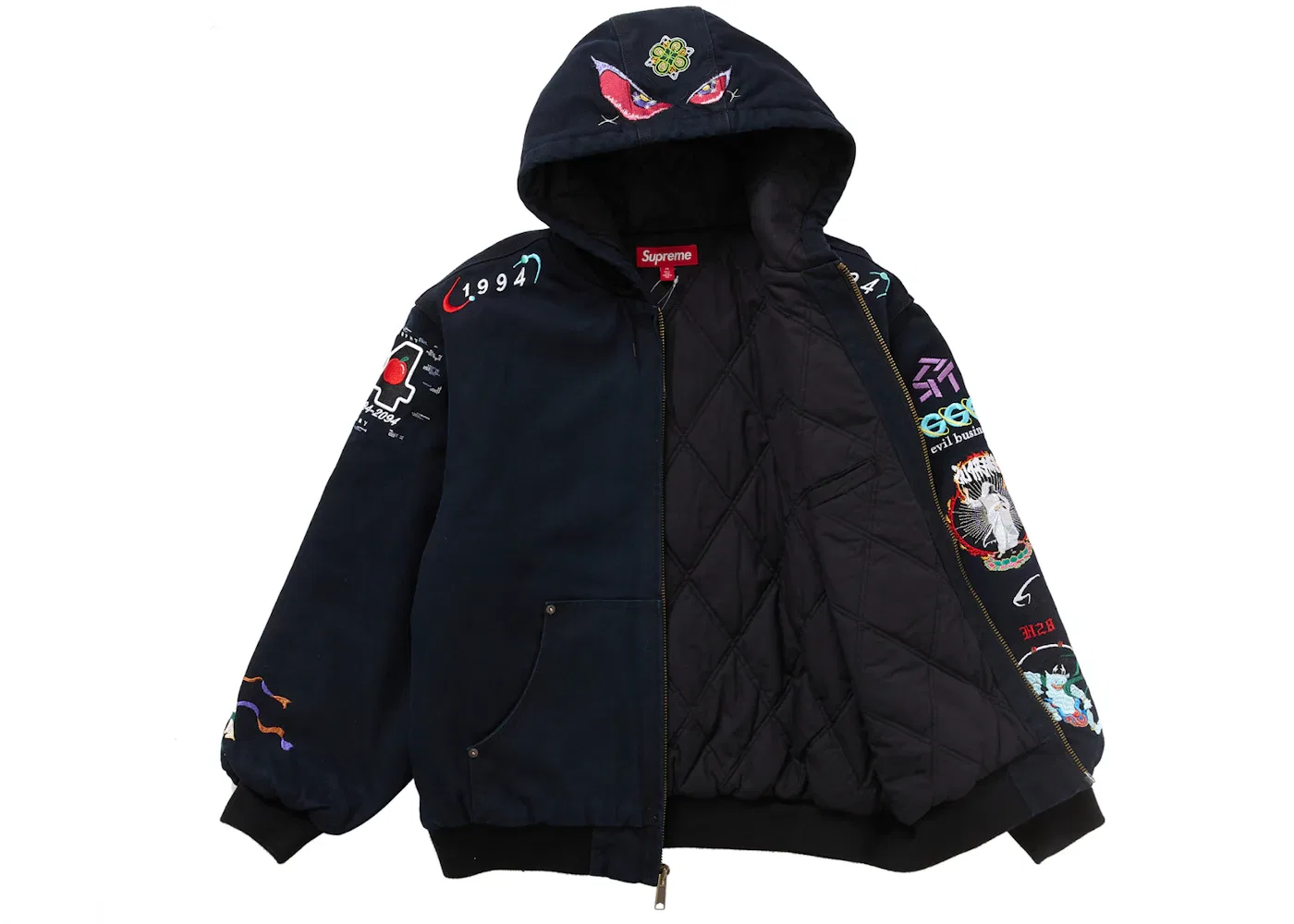 Мужская куртка с капюшоном AOI Hooded Work Jacket Supreme, Black — фото 2