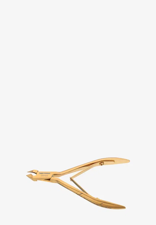 Кусачки для кутикулы, Titanium gold coating, Ultra precision cuticle nipper, Tweezerman — фото 2