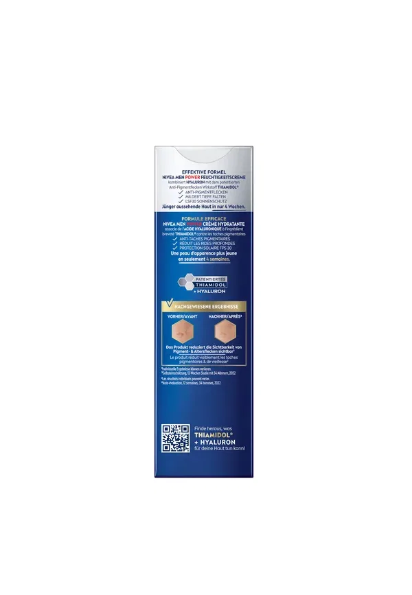 Набор сыворотка и крем 2в1 Anti-age 2in1 power serum 30ml + 24h feuchtigkeitscreme 50ml lsf30 Nivea Men 80 мл — фото 4
