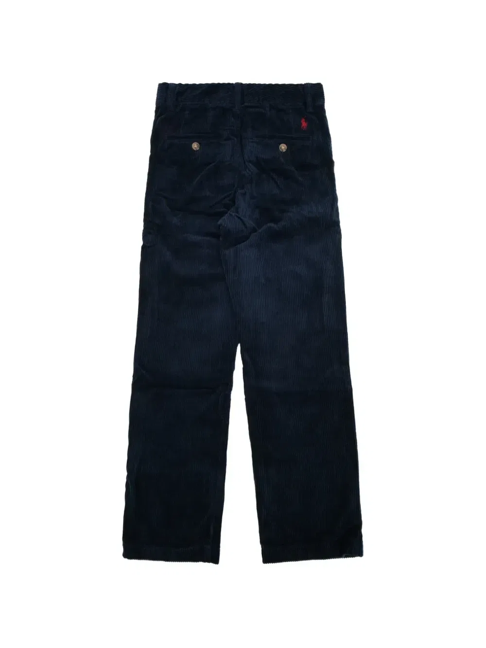 Вельветовые брюки с вышитым логотипом POLO RALPH LAUREN KIDS, синий — фото 2