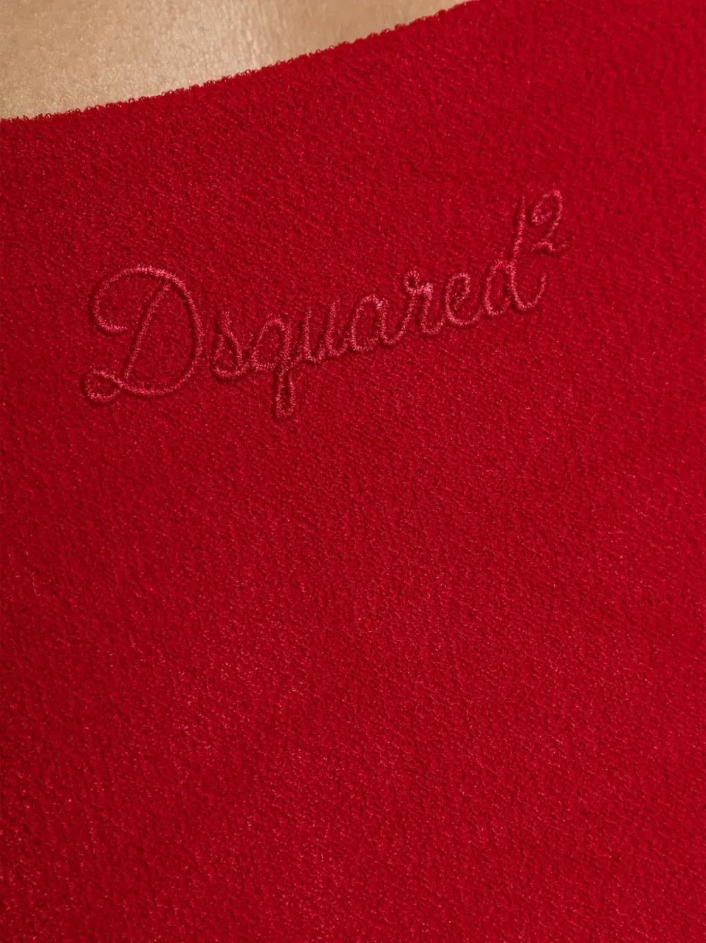 Купальник с вышитым логотипом DSQUARED2, красный — фото 2