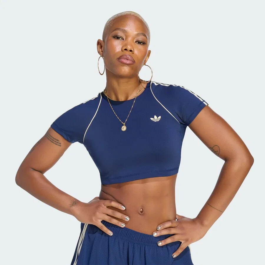 Спортивная футболка ADIDAS PERFORMANCE цвета индиго — фото 2