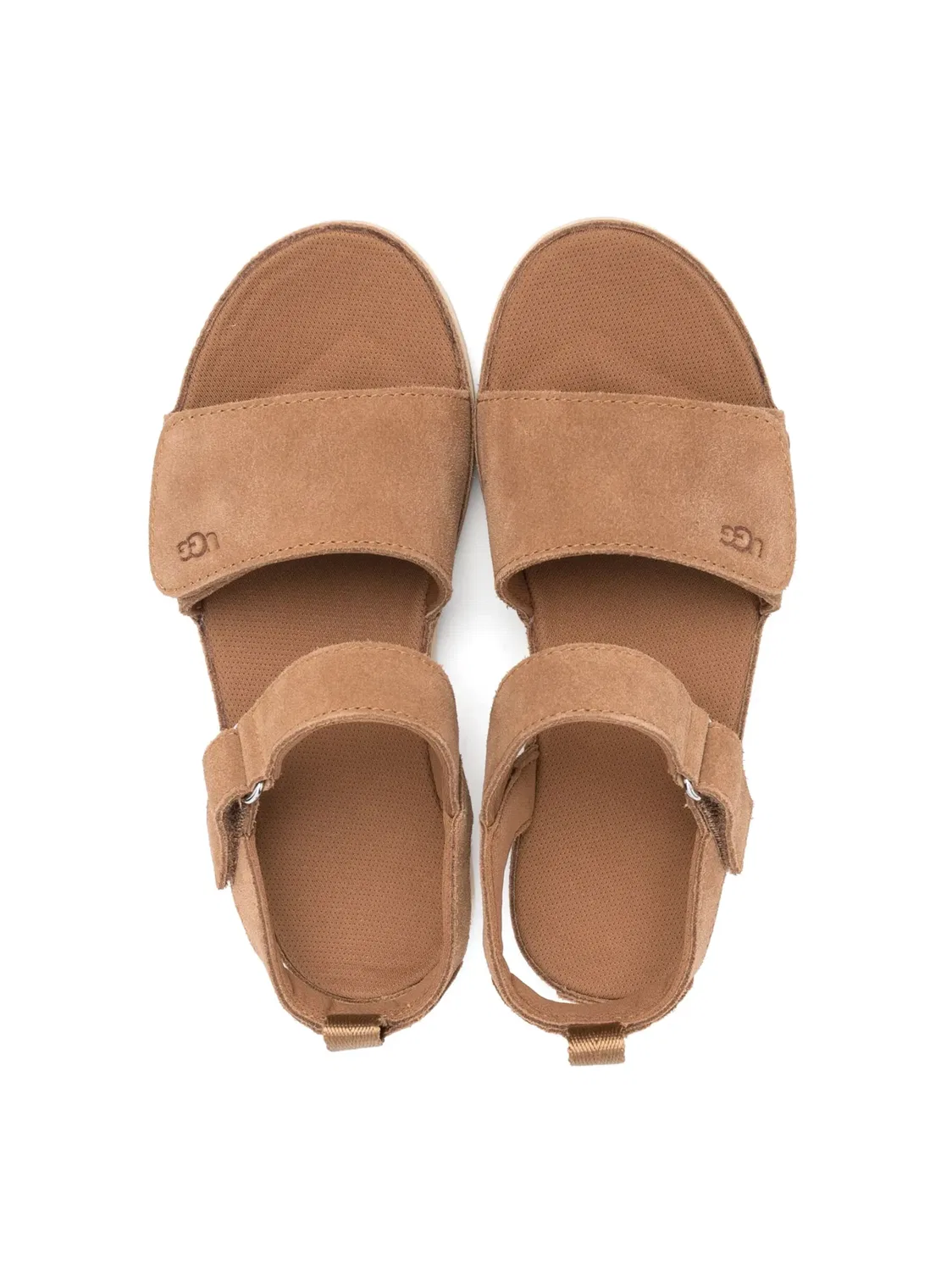 Слинговые сандалии из телячьей замши UGG, коричневый — фото 3