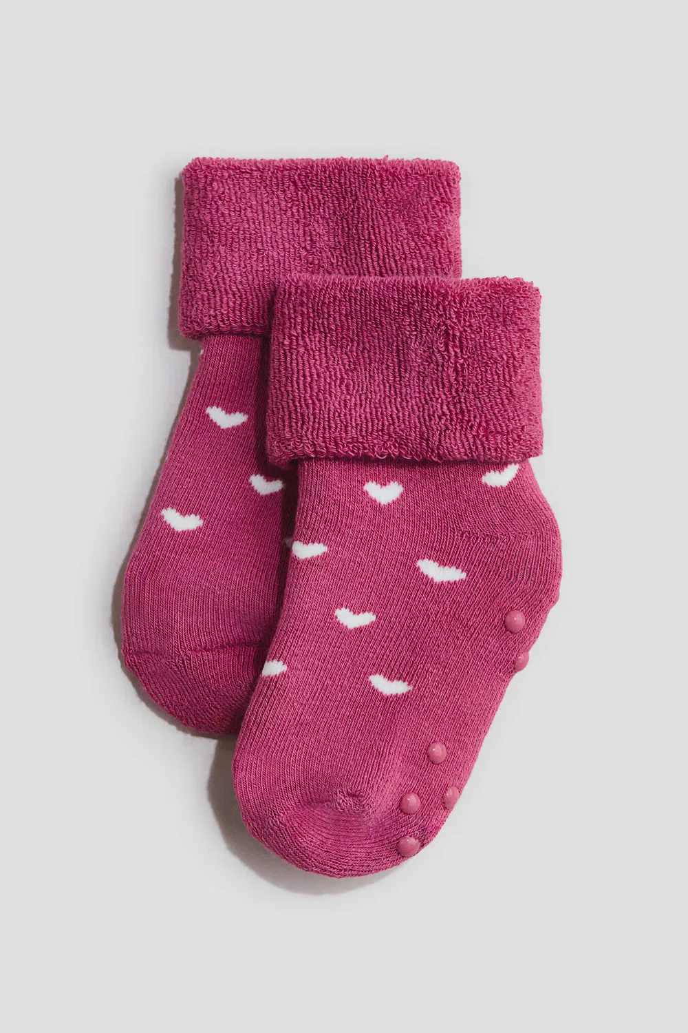 Набор из 3 махровых носков H&M, Hellrosa/Teddybären — фото 3