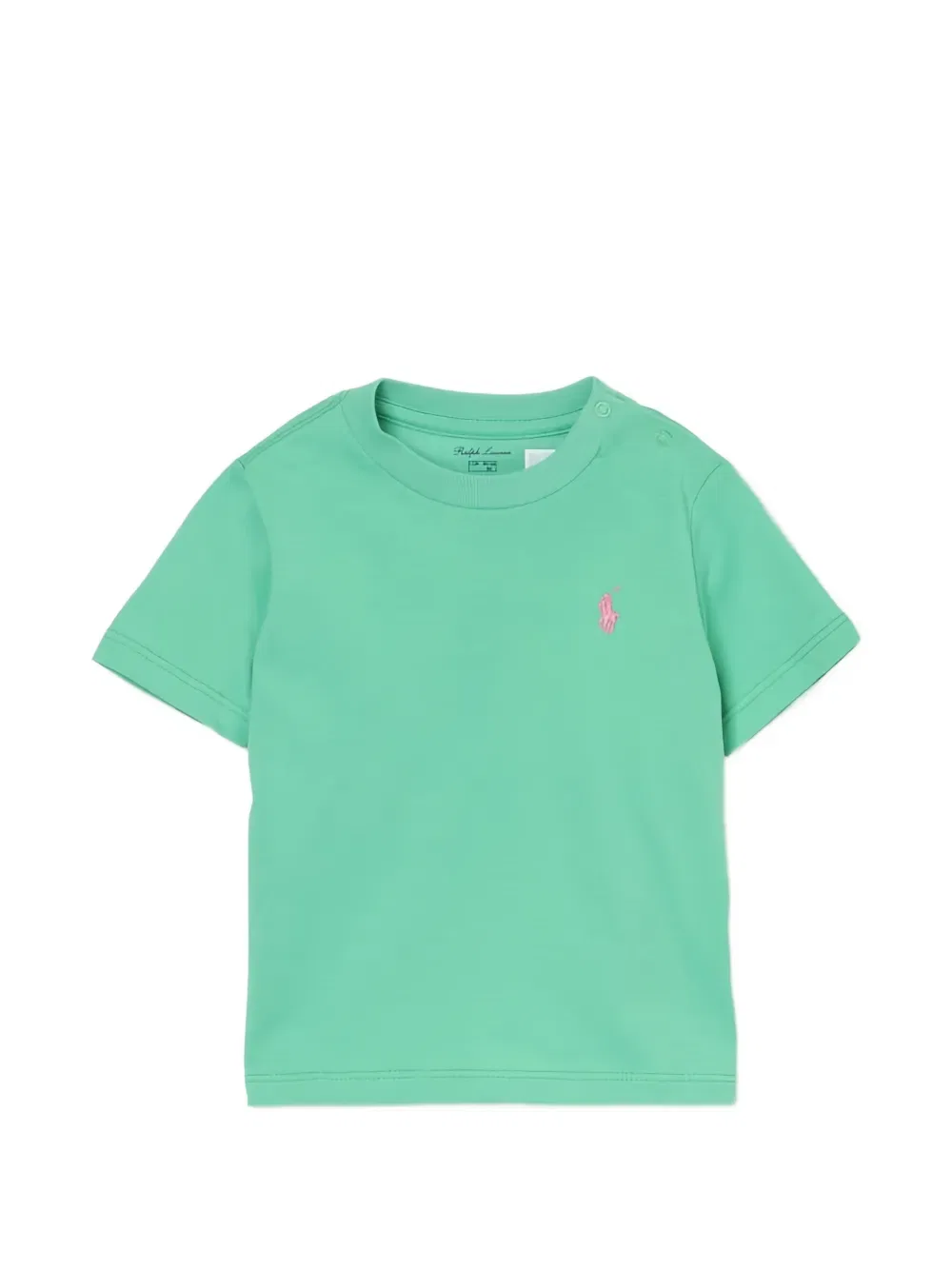 Футболка с вышитым логотипом Polo Ralph Lauren Kids, зеленый