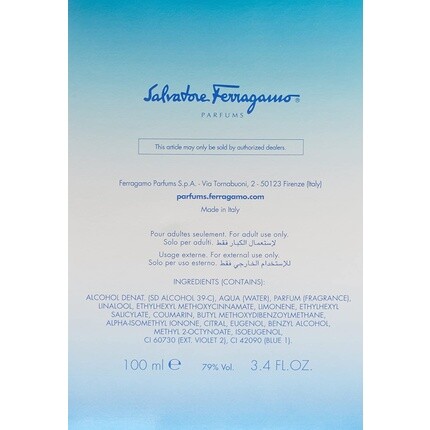 Salvatore Ferragamo Incanto Blue Туалетная вода-спрей для мужчин 100мл — фото 3
