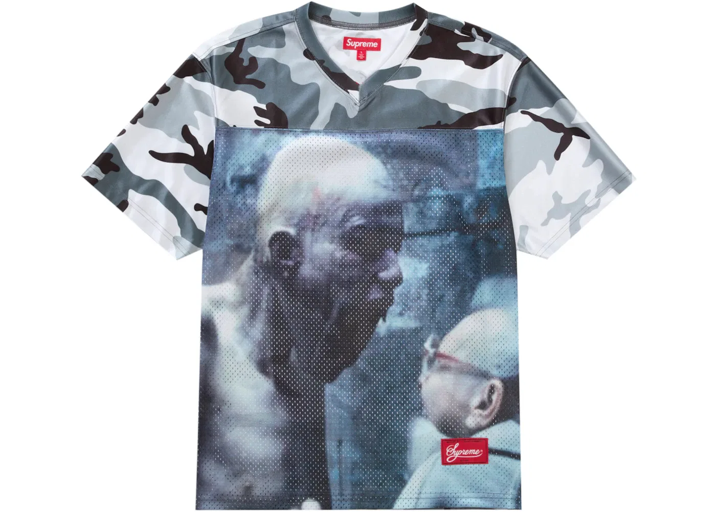Мужская футбольная джерси Supreme Aphex Twin Football Jersey, Snow Camo