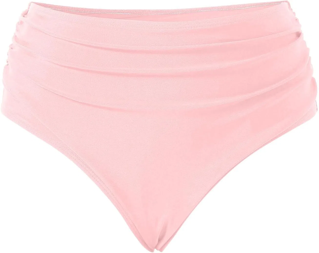 Женские высокие бикини с утяжкой живота Retro, Pink — фото 2