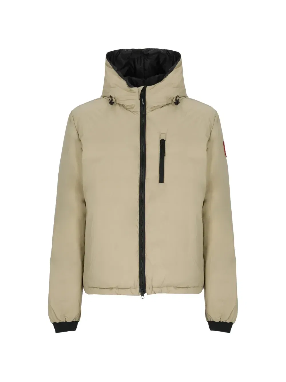 Куртка-пуховик Lodge с капюшоном и нашивкой-логотипом Canada Goose, бежевый