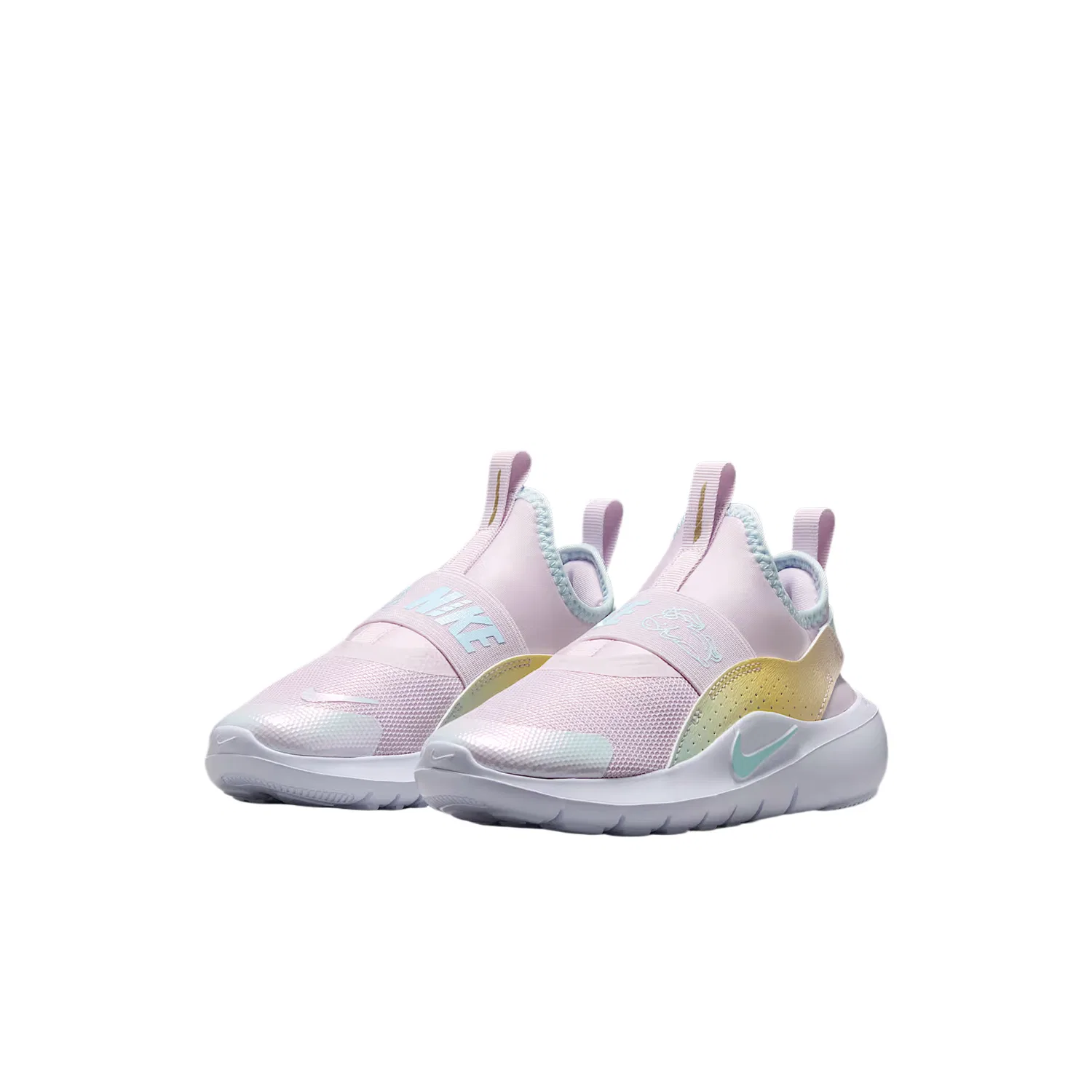 Кроссовки детские беговые Flex Runner 4, Nike, Bleached Light Purple/White/Glacier Blue — фото 3