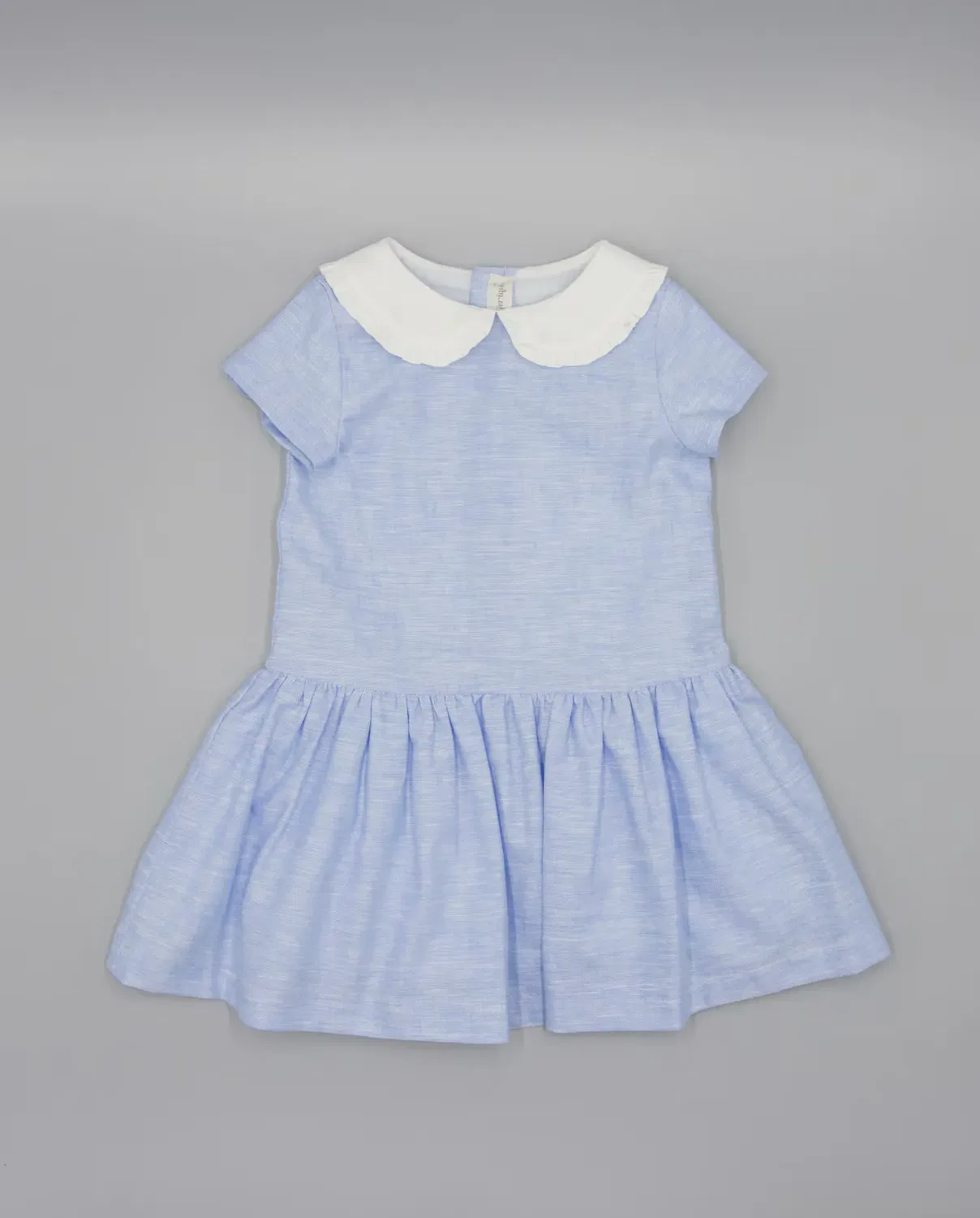 Детское платье для девочек хлопковое Fina Ejerique, Azul / Blanco