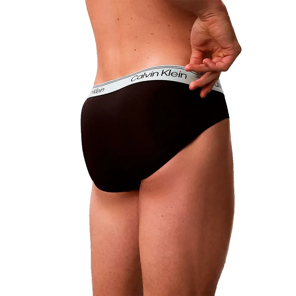 Комплект трусов Calvin Klein Microfibre Stretch, 3 предмета, черный — фото 4