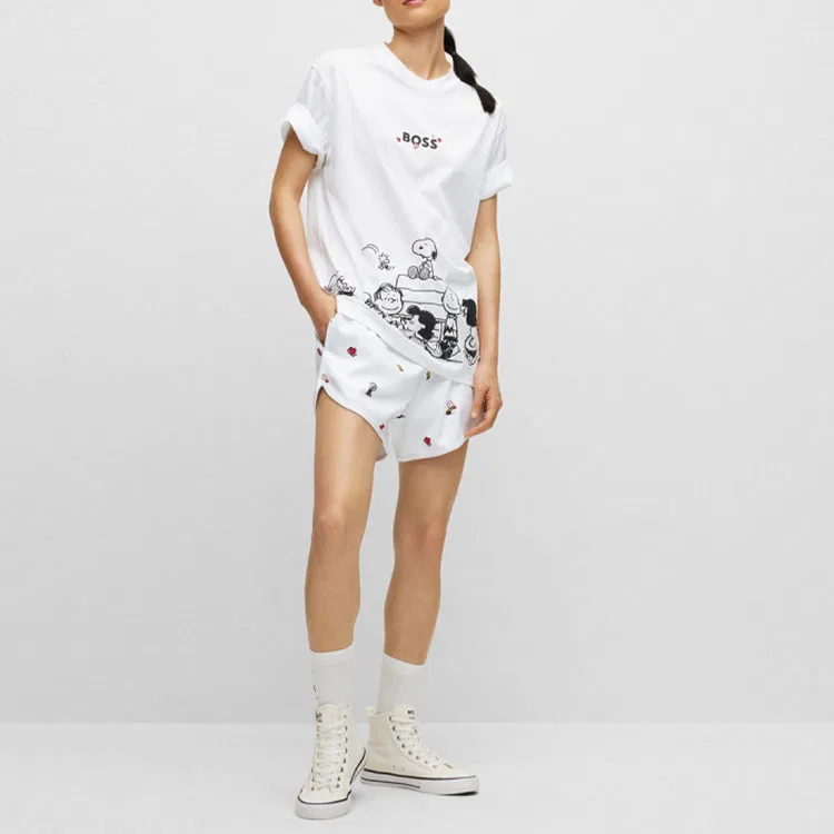 Детская футболка с круглым вырезом HUGO BOSS, White — фото 3