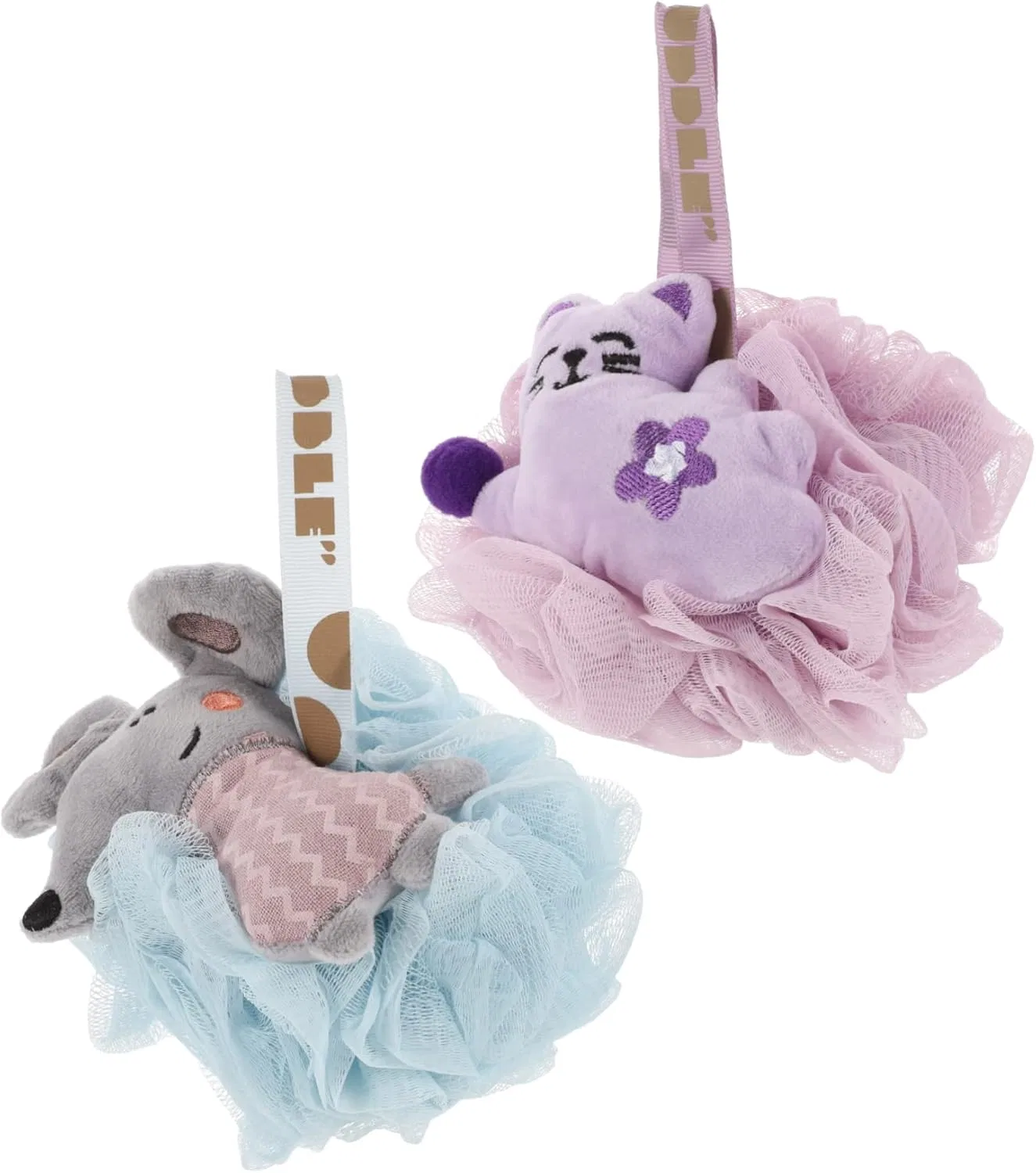 Мочалка для тела, набор из 2 шт, PE, 100 г, Assorted Colours, Beatifufu