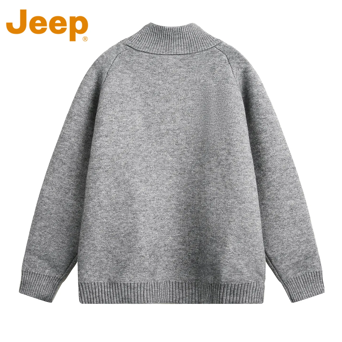 Детский свитер с высоким воротником, утепленный Jeep, Dark Gray — фото 4