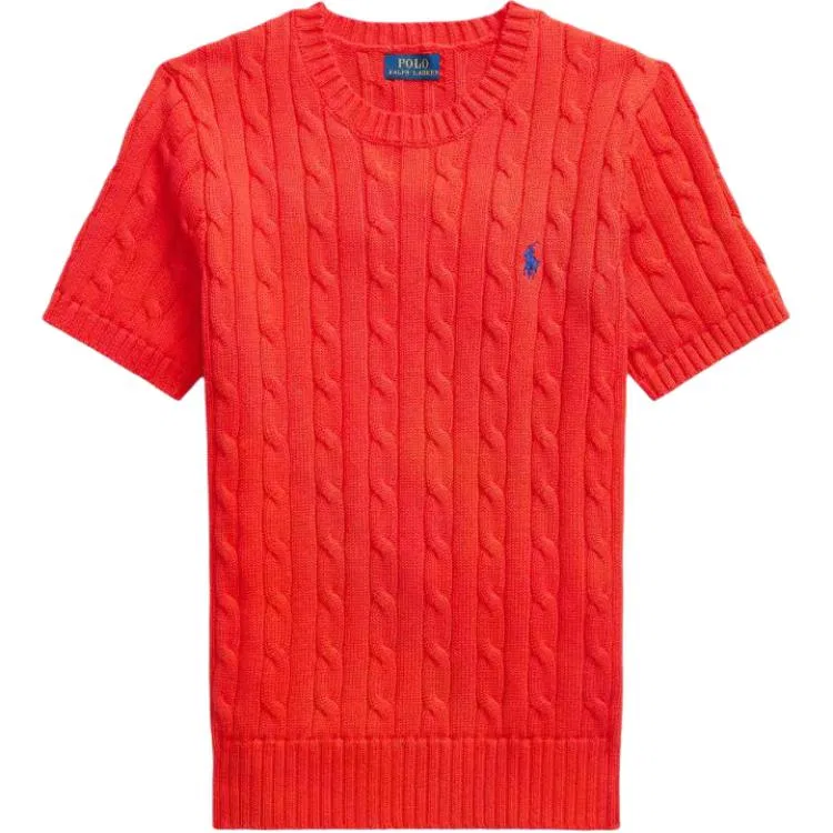 Женская футболка с круглым вырезом Red Polo Ralph Lauren, Red