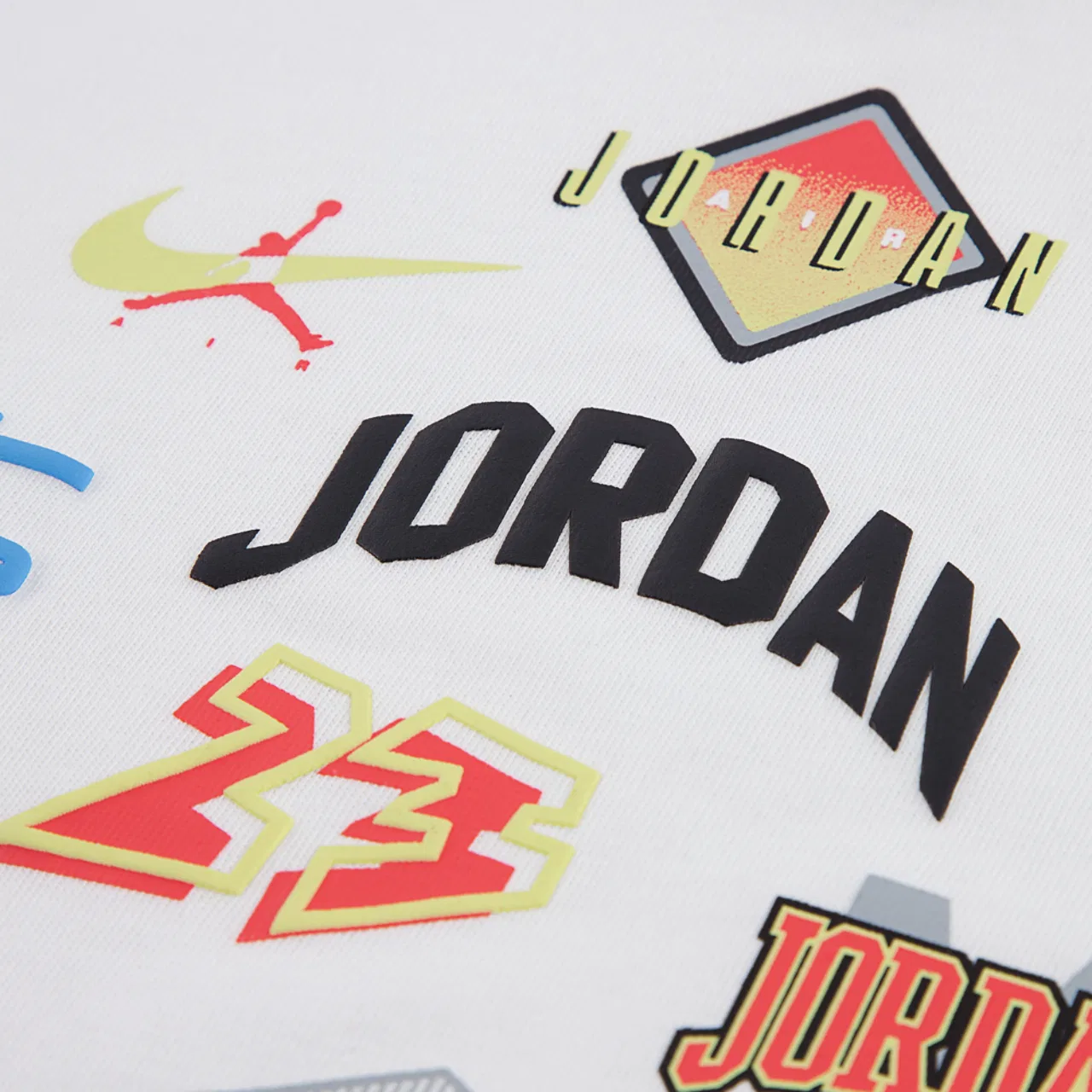 Детский комплект футболка и шорты Dynasty Patch Jordan, цвет White/University Blue — фото 4