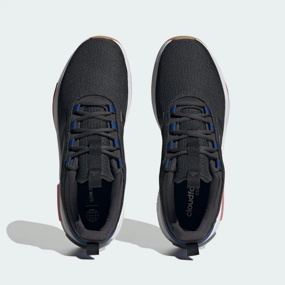 Детские кроссовки на липучке Racer Tr23 Adidas, Black Burgundy Floral — фото 4