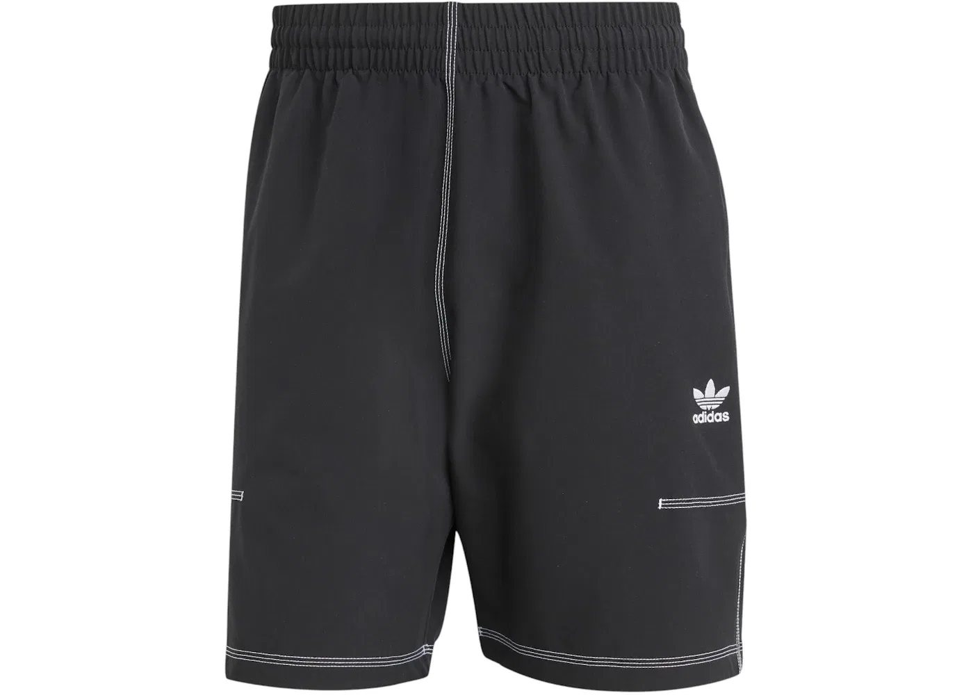 Мужские шорты с логотипом Trefoil Essentials Adidas, черный
