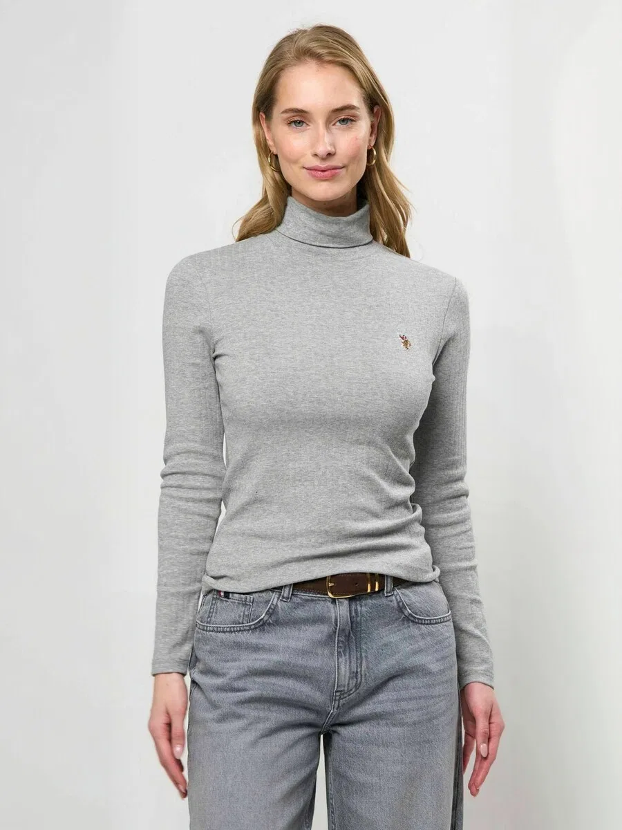 Топ 'UWKarla' серого цвета с пятнистым рисунком U.S. POLO ASSN. — фото 2