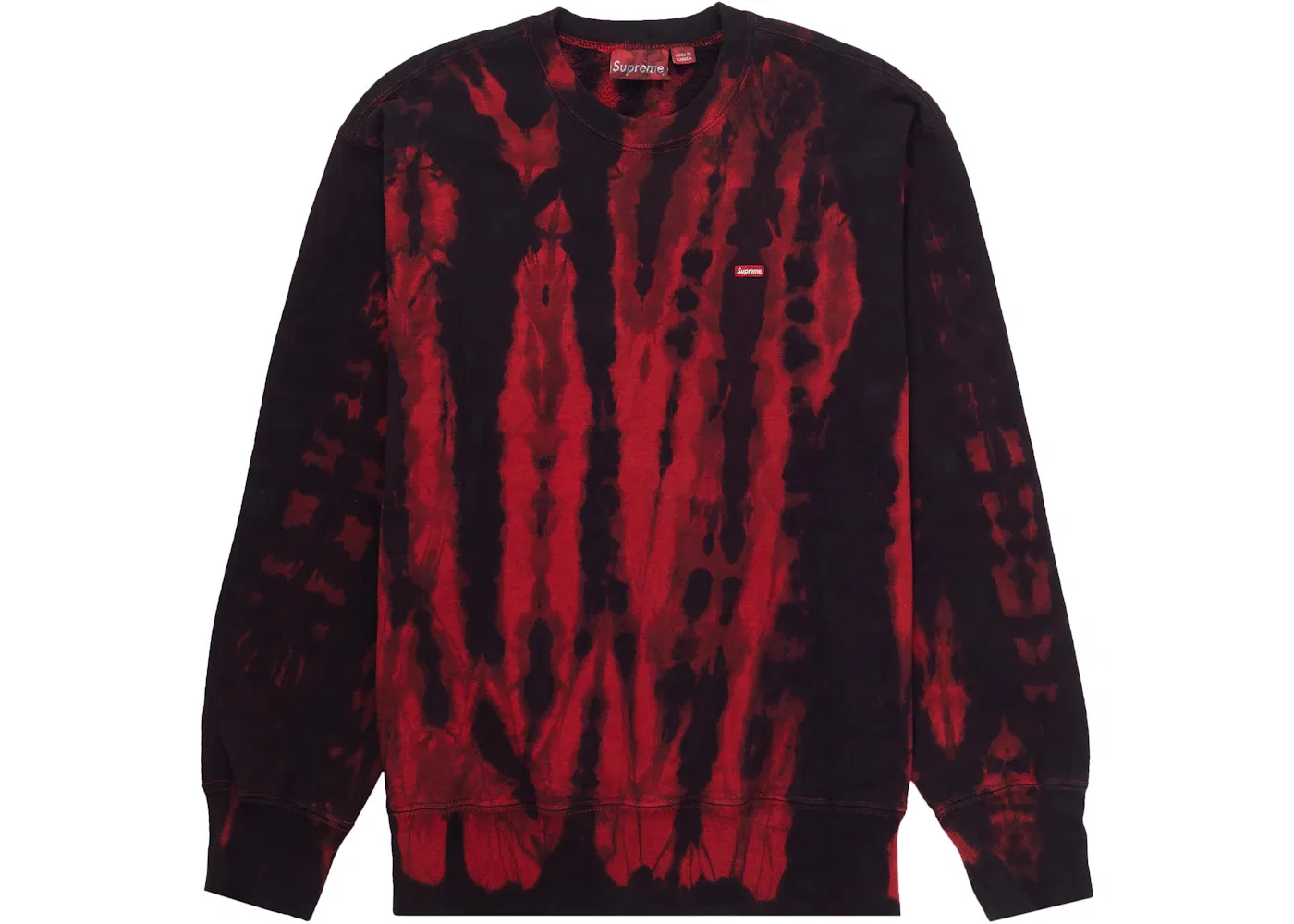 Мужской свитшот Supreme, Red Tie Dye