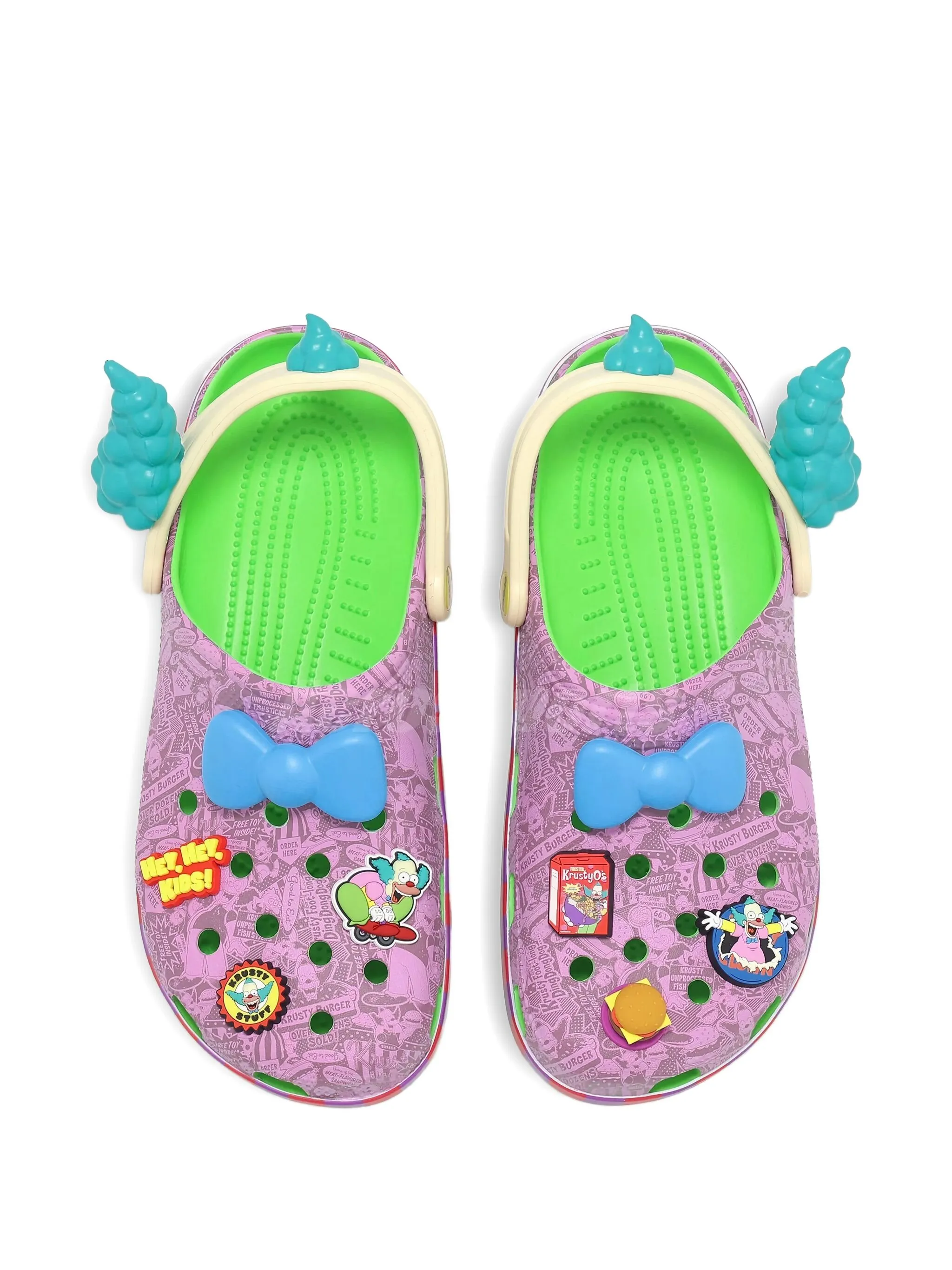 Сандалии Krusty the Clown из коллаборации с The Simpsons Crocs, розовый — фото 4