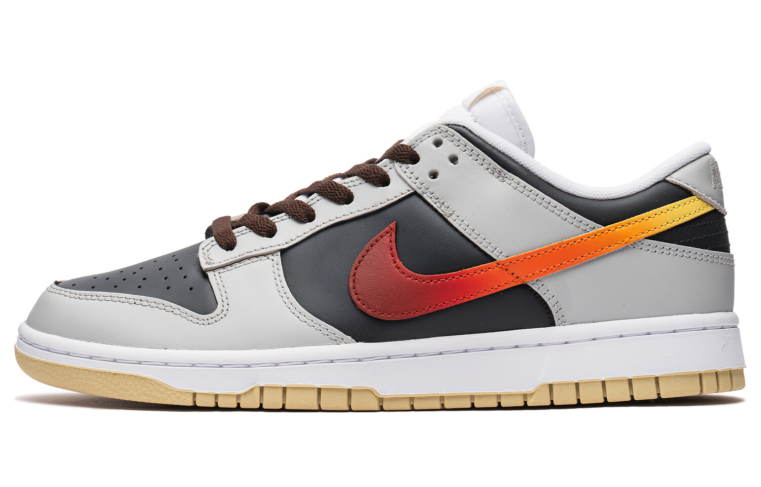 

Кроссовки Nike Dunk Skateboarding Shoes Men Low-top Gray/Orange, серый