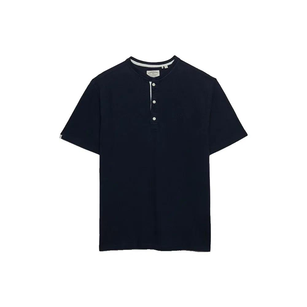 Футболка с коротким рукавом Classic Cotton Lin Grandad Superdry, синий — фото 3