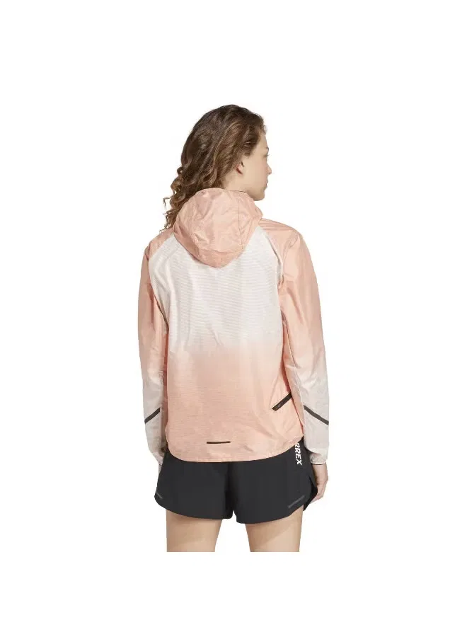 Куртка ветрозащитная с карманом Terrex Xperior Light Windweave Adidas, синяя — фото 4