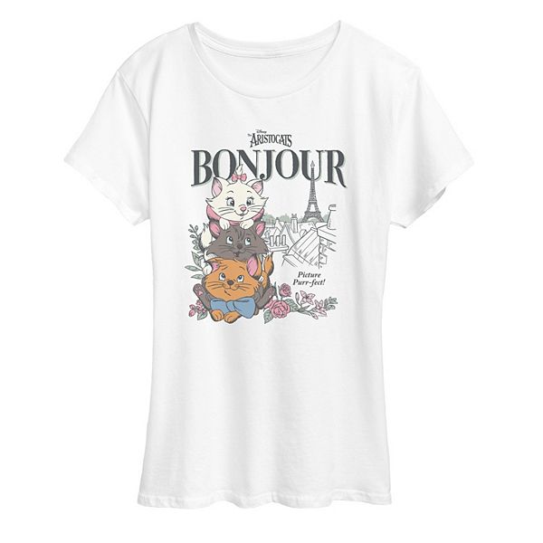 

Футболка с принтом Bonjour The Aristocats Disney, White