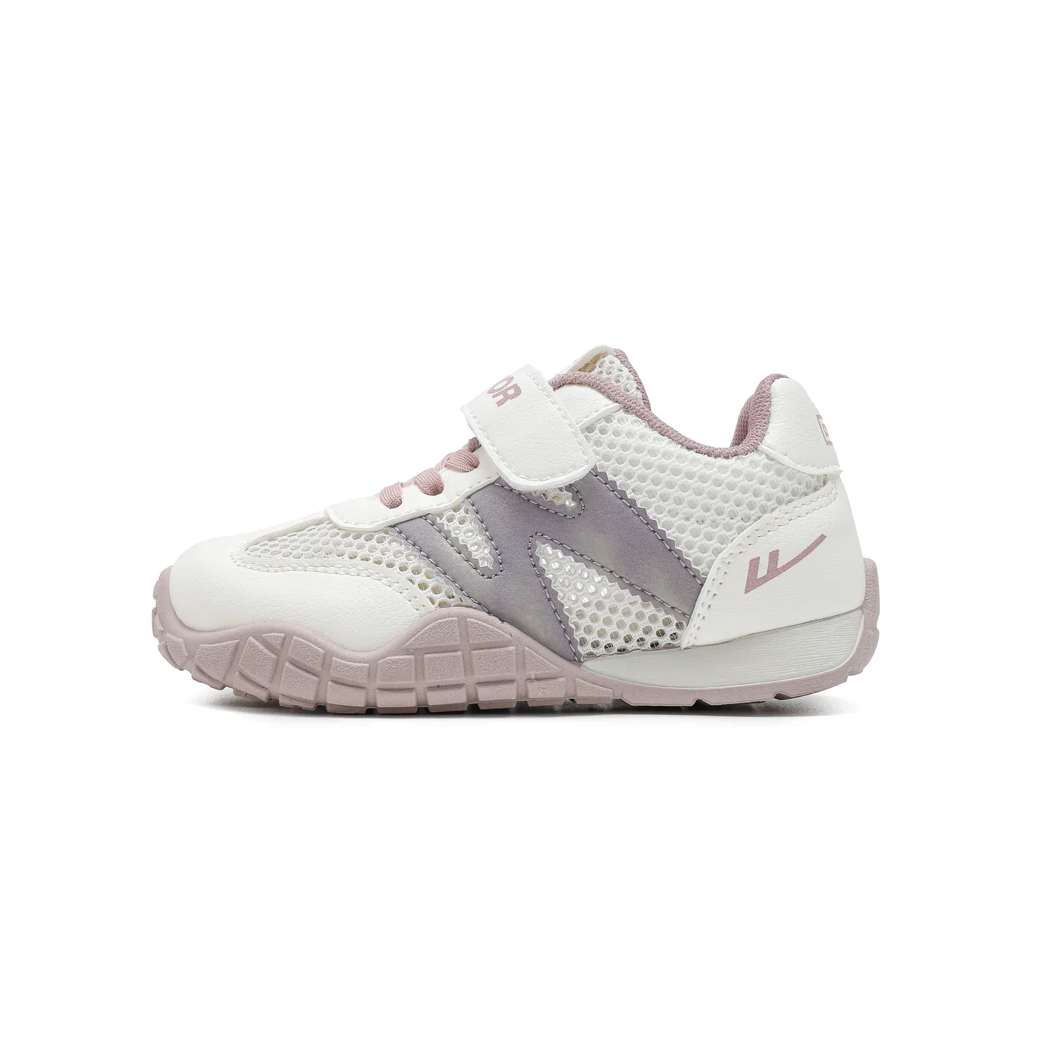 Детские кеды с принтом German Army Trainers, низкий верх, Beige/Taro Purple, WARRIOR — фото 3