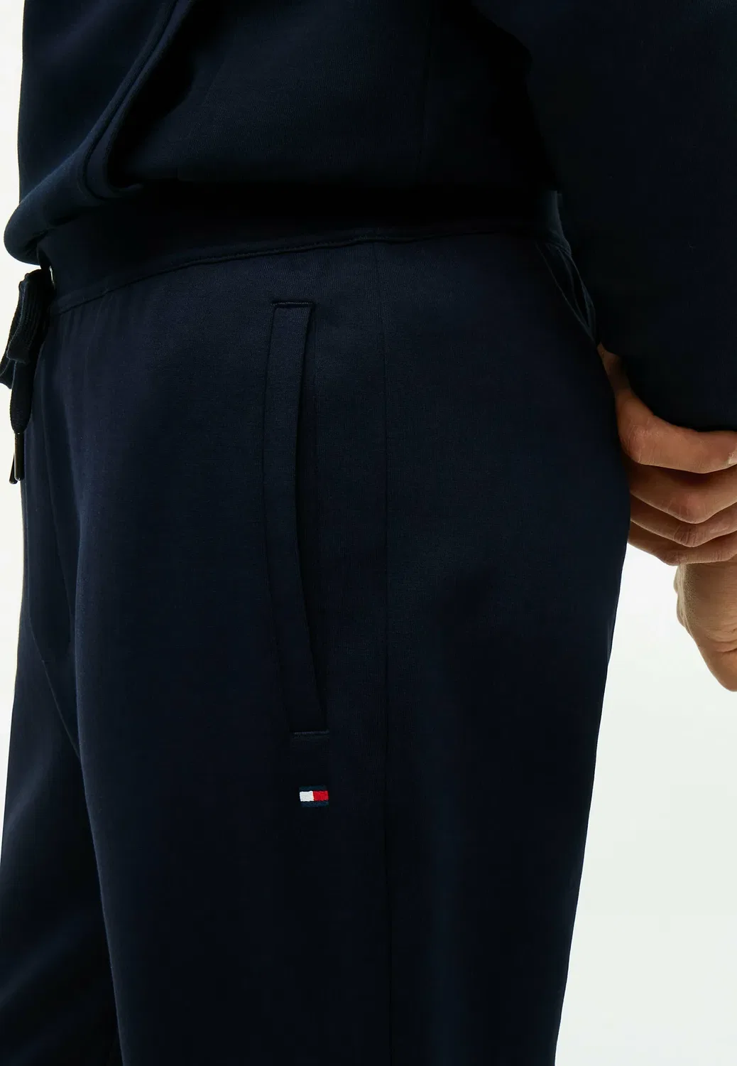Спортивные брюки Intechno с манжетами - штаны для спортивного костюма Tommy Hilfiger, Navy Blue — фото 4