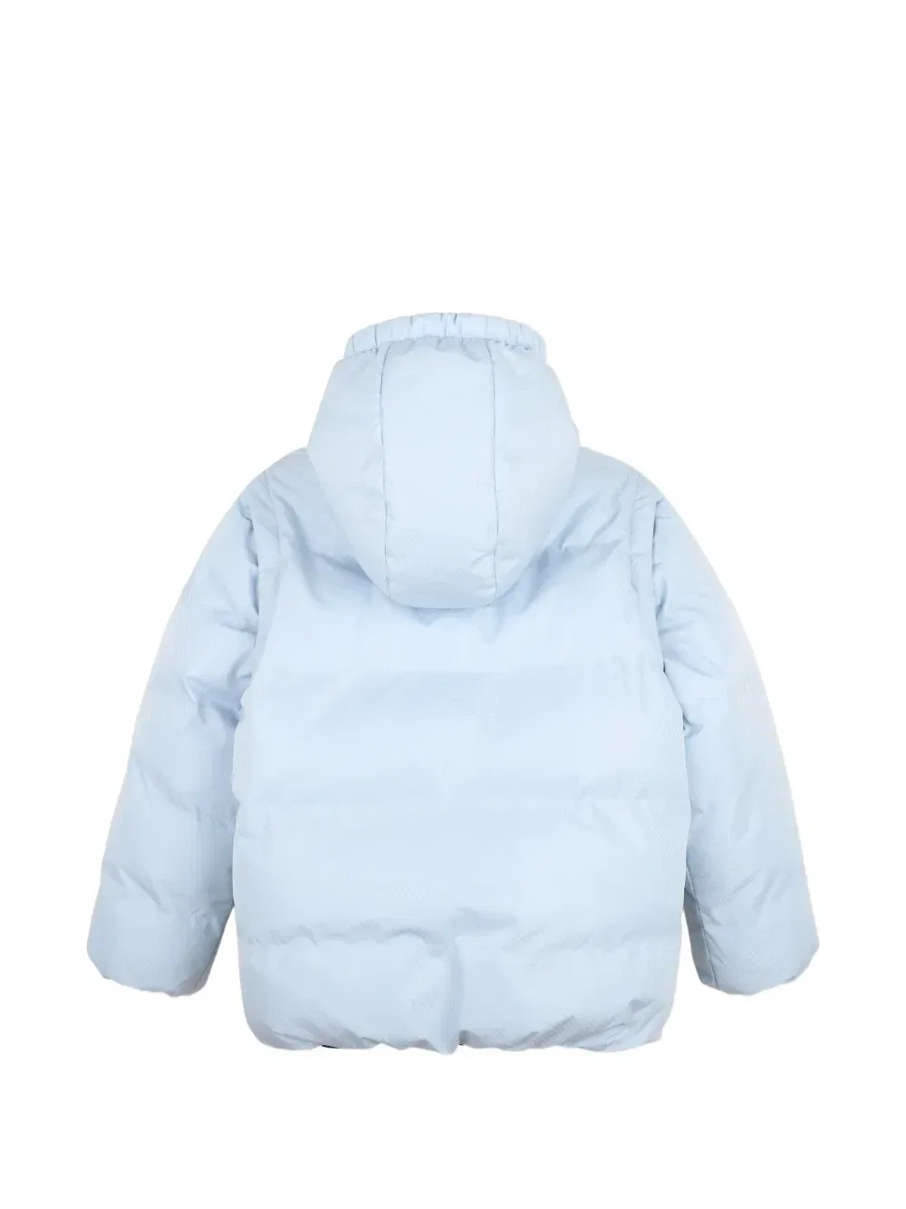 Двусторонний пуховик с капюшоном Kenzo Kids, черный — фото 4