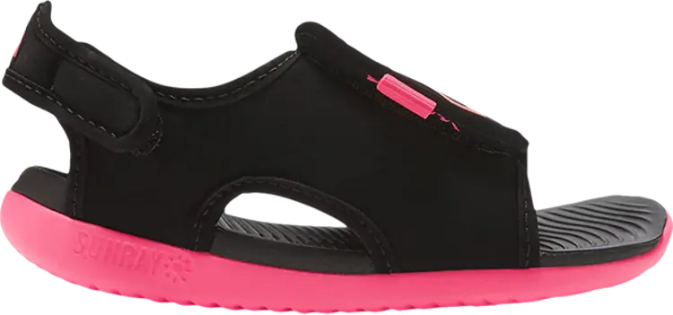 

Сандалии Nike Sunray Adjust 5 V2 TD 'Black Racer Pink', черный