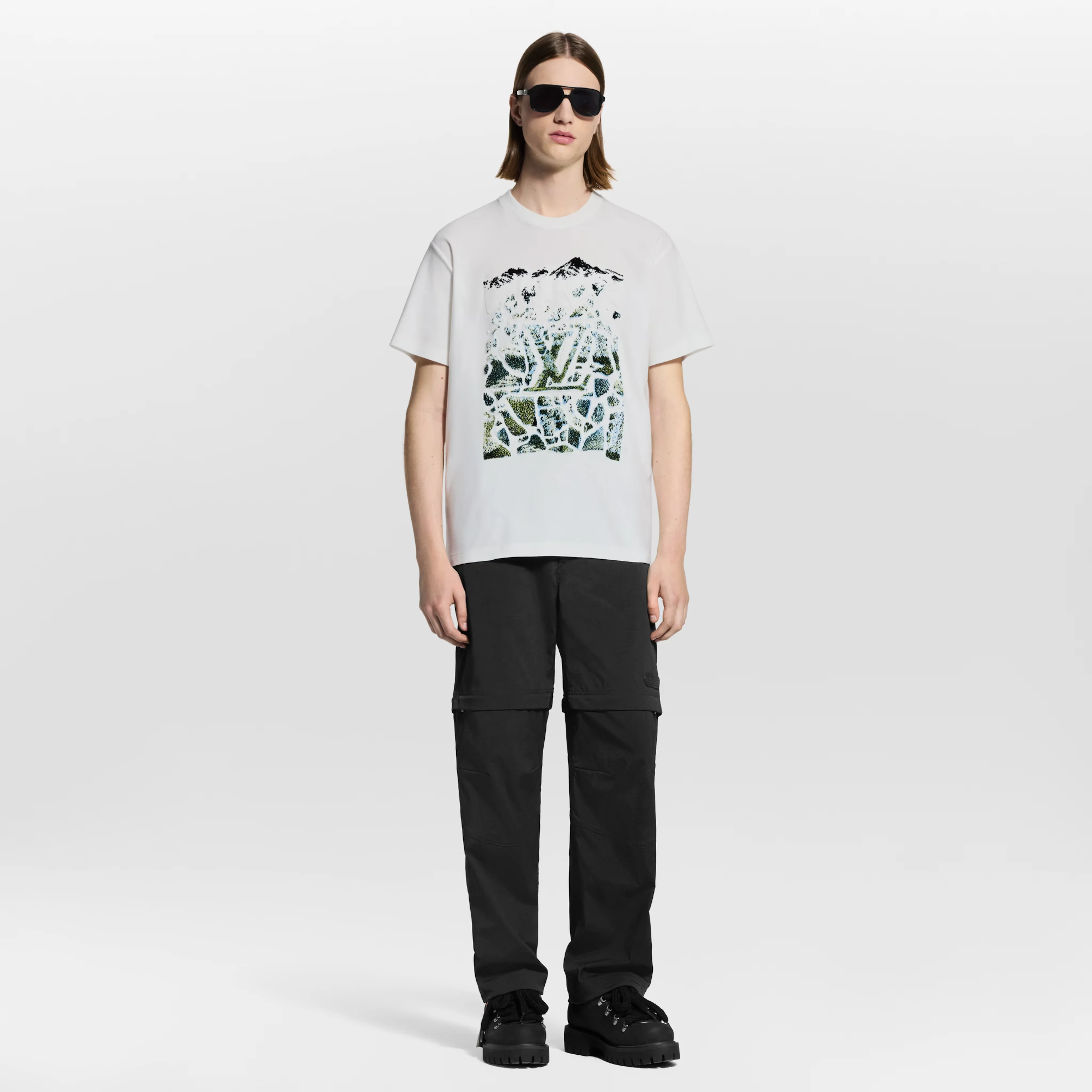 Футболка Louis Vuitton Velvet Jacquard, белый